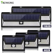 118/44 светодиодный Яркий Солнечный СВЕТОДИОДНЫЙ светильник s датчик движения на солнечной энергии водонепроницаемый настенный светильник для наружных дверей