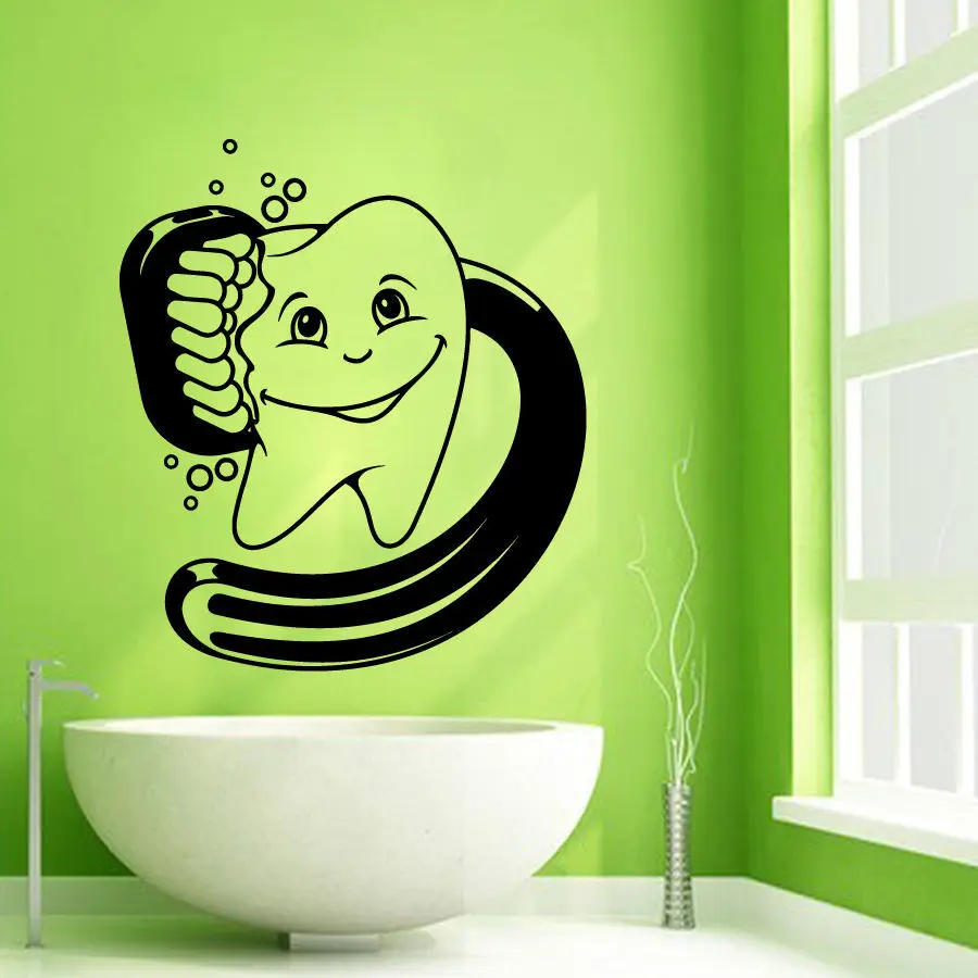 

Tooth Teeth Sticker Dentist Decal Muurstickers Poster Vinyl Art Wall Decals Pegatina Quadro Parede Decor Mural Teeth Sticker