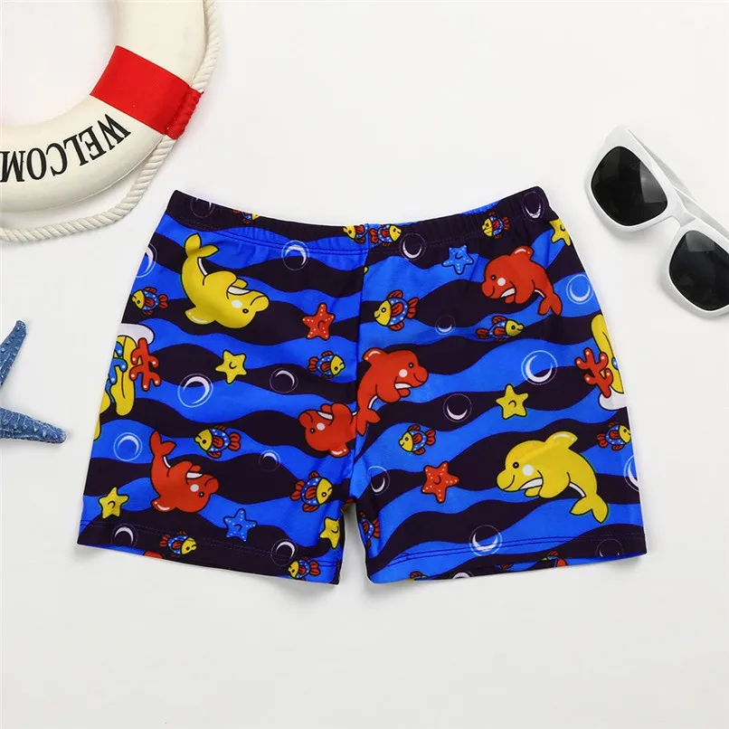 2018 New Arrival Boys Shorts Kid Children Boys Cartoon Print Stretch Beach Swimsuit Swimwear Pants Shorts NDA8421 (14)