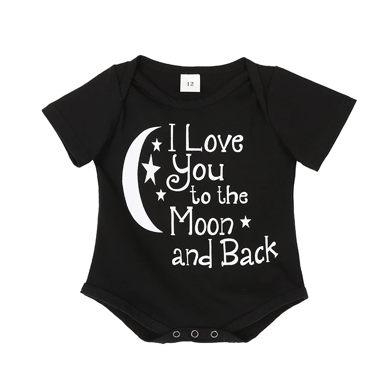 

Newborn Baby Boys Lovely Rompers Costumes Child Letters Printed Jumpsuit Romper Cotton Kids Clothes