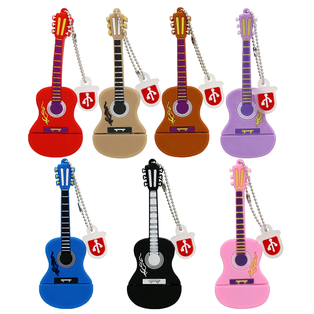 Cartoon Pendrive 128GB USB Stick Guitar Musical Instruments Guitar Model Pendrive 4GB 8GB 16GB 32GB 64GB USB Flash Drive 6 Color Cartoon Pendrive 128GB USB Stick Guitar Musical Instruments Guitar Model Pendrive 4GB 8GB 16GB 32GB 64GB USB Flash Drive 6 Color