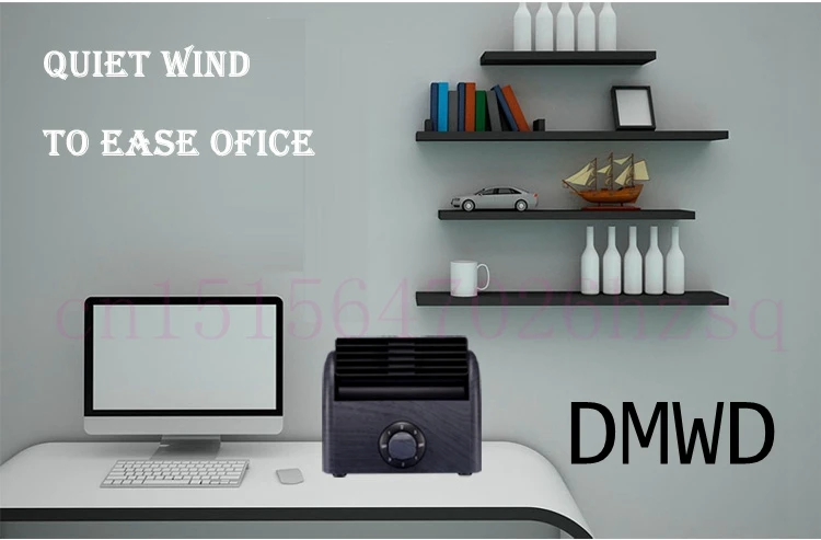 DMWD мини-вентилятор бесшумный офисный Настольный маленький вентилятор для общежития gale force bladeless холодильник 3 шестерни двойной Турбокомпрессор ABS зерна 30 Вт