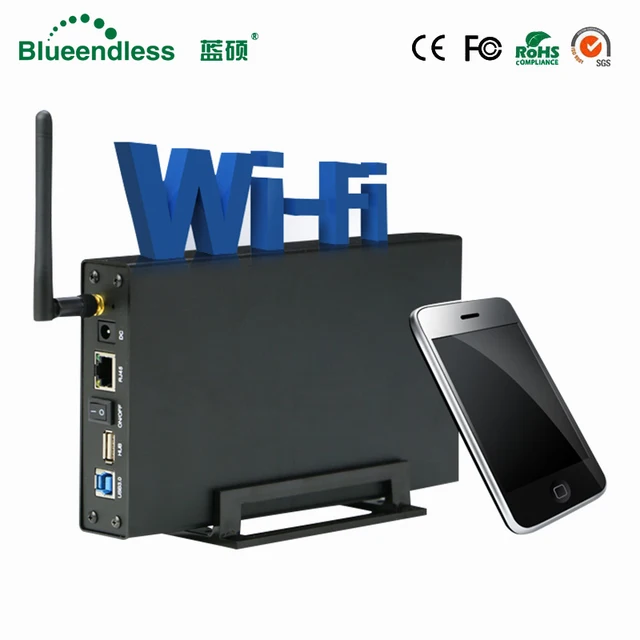 Aluminum Hard disk external case Nas wifi router 300mbps wifi repeater