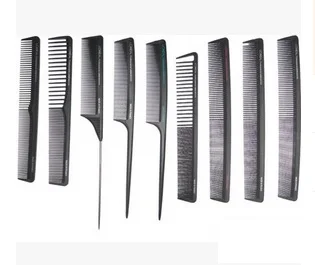 

Salon Hair Comb t Plastic Black Barber Comb Styling Tools