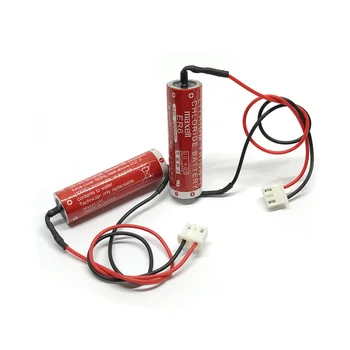 

2pcs/lot New Genuine Maxell ER6 3.6V 2000mah Horned Lithium Thionyl Chloride Li-ion Battery PLC Batteries with White Plug