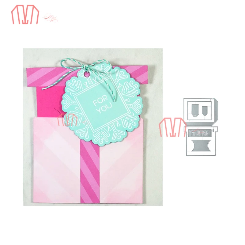 

Mai Gift box card holder Metal Cutting Dies Stencils for DIY Scrapbooking photo album Decorative Embossing DIY Paper Card