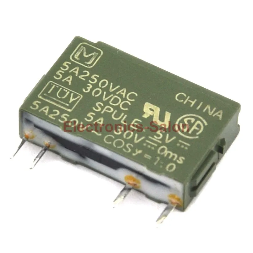 

( 2 pcs/lot ) PA1a-5V 5VDC SPST 5 Amps Slim Power Relay.