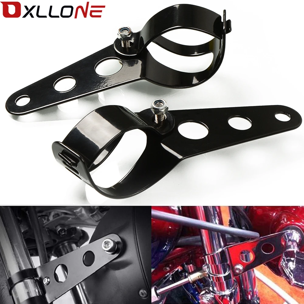 

Motorcycle Universal CNC Aluminum 35-43mm HeadLight Fork Mount Bracket Head Lamp Holder For Kawasaki Ninja 250 300 400 400R 650R