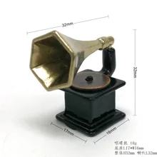 [Мини-плеер из сплава] Кукольный дом модель аксессуары Кукольный дом Моделирование сцена материал