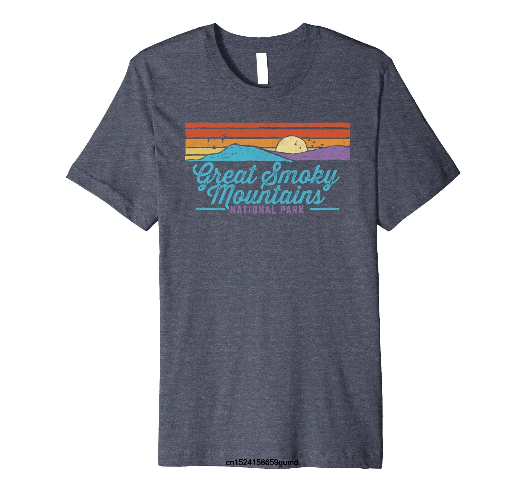 

Funny Men t shirt Women novelty tshirt Retro Great Smoky Mountains National Park T-Shirt