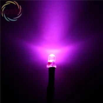 

20pcs 3MM Round Top LED Pre-Wired Resistor 12v Pink Bright Emitting Diode 12V DC 20 CM Pre Wired Diodes Led Lamp Light For DIY