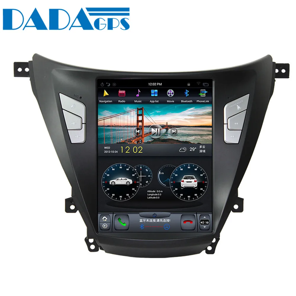 Best 10.4"Tesla style Android 7.1 Car multimedia Radio player For HYUNDAI ELANTRA / MD 2011-2018 GPS Map Navigation no dvd WIFI 2