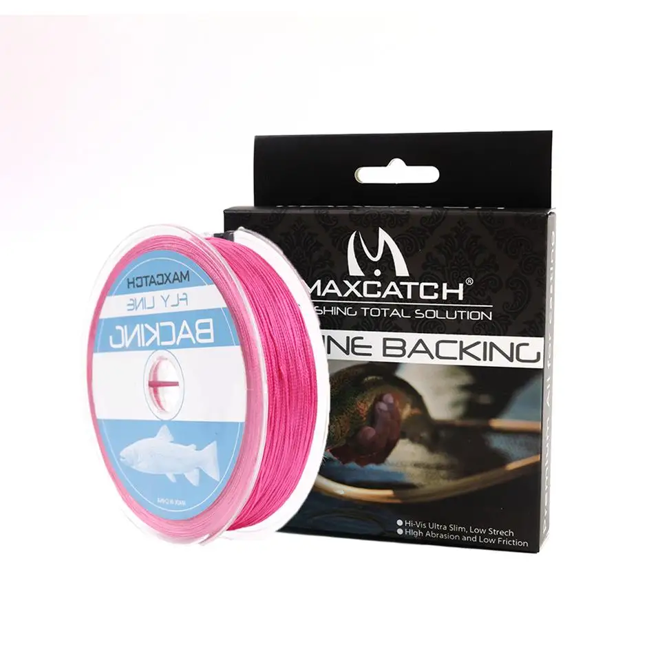 Maximumcatch 50/100/300 двор 30LB Плетеный бэк-Fly Line для ловли нахлыстом - Цвет: Pink