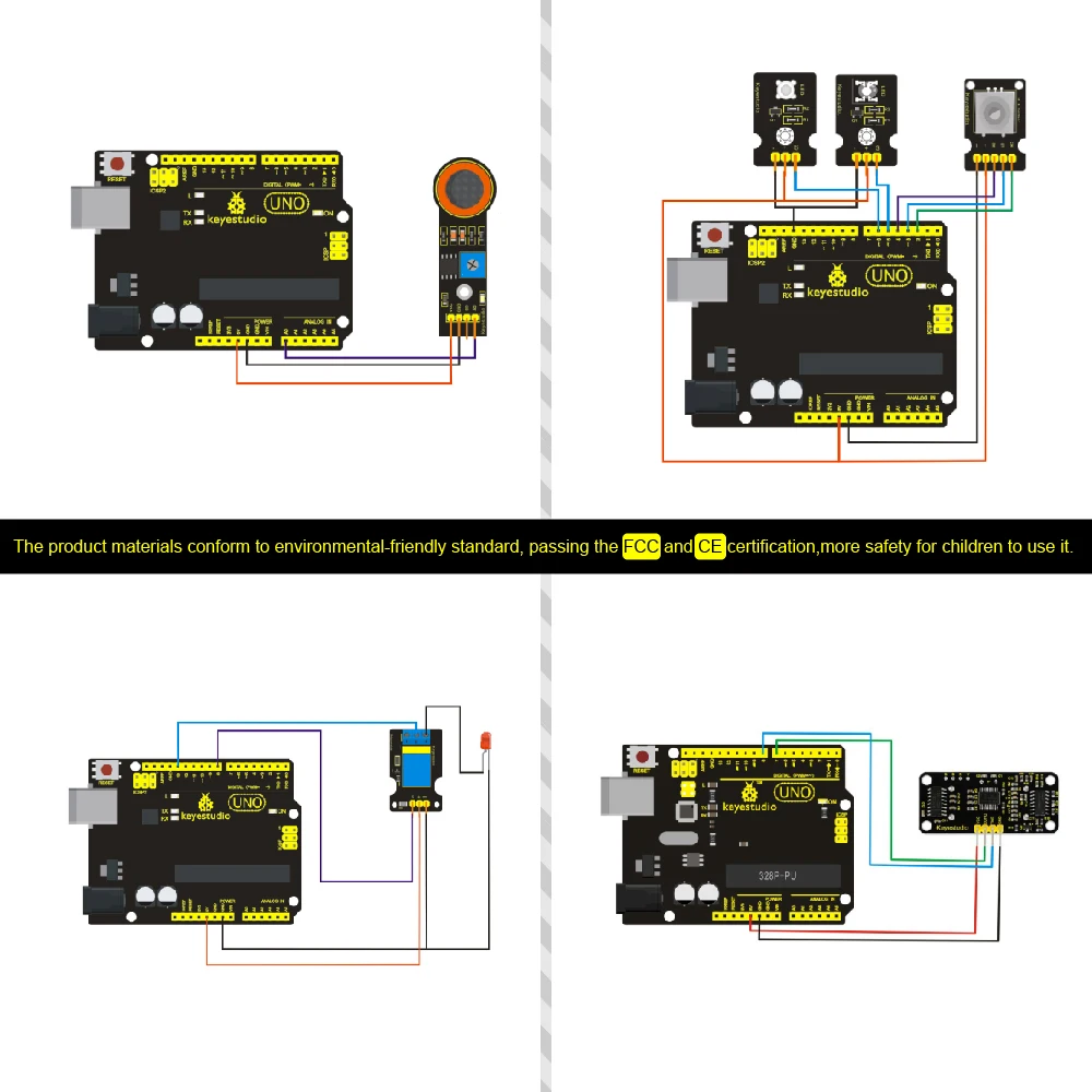 Новая упаковка! Keyestudio37 в 1 комплект сенсоров для обучения программированию Arduino(37 сенсоров)+ 37 проектов+ PDF+ видео