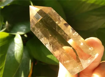 

free shipping NATURAL Citrine QUARTZ CRYSTAL WAND POINT HEALING