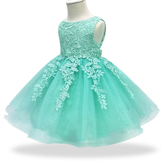 2019 Kids Tutu Birthday Princess Party Dress for Girls Infant Lace Children Bridesmaid Elegant Dress for Girl baby Girls Clothes