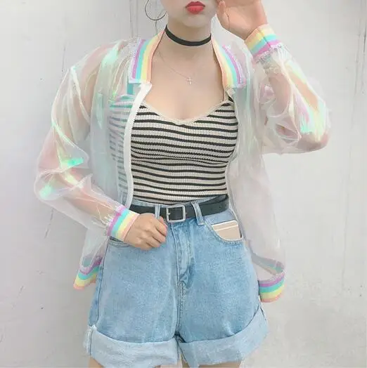 Damen Mode Sweatshirt Sonnena Patchwork Regenbogen Langarm Damen Mode Sweatshirt Sonnena Patchwork Regenbogen Langarm