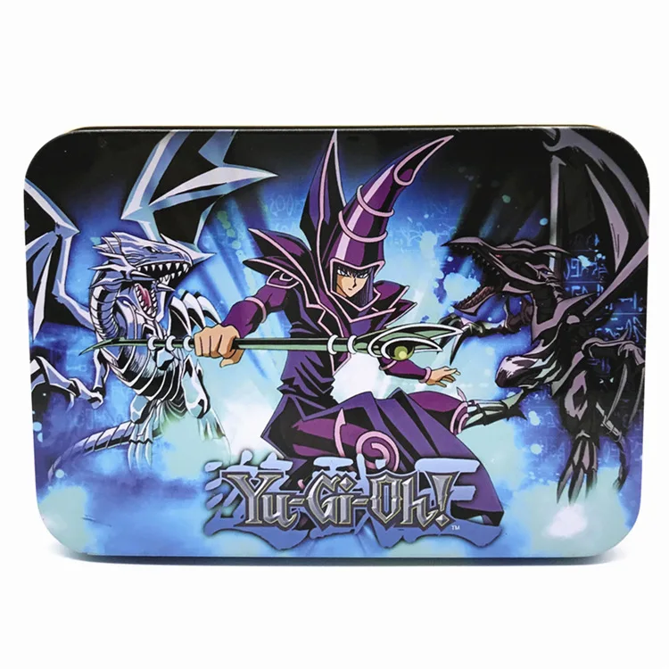 Yu gi oh 66 пьезas de tarjetas dios egipcio juguetes para Yu Gi Oh legendario Juego de tarjetas caja de Metal