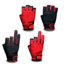 Free shipping High-qualityoutdoor breathable fishing gloves Half fingers cut water-proof sports gloves