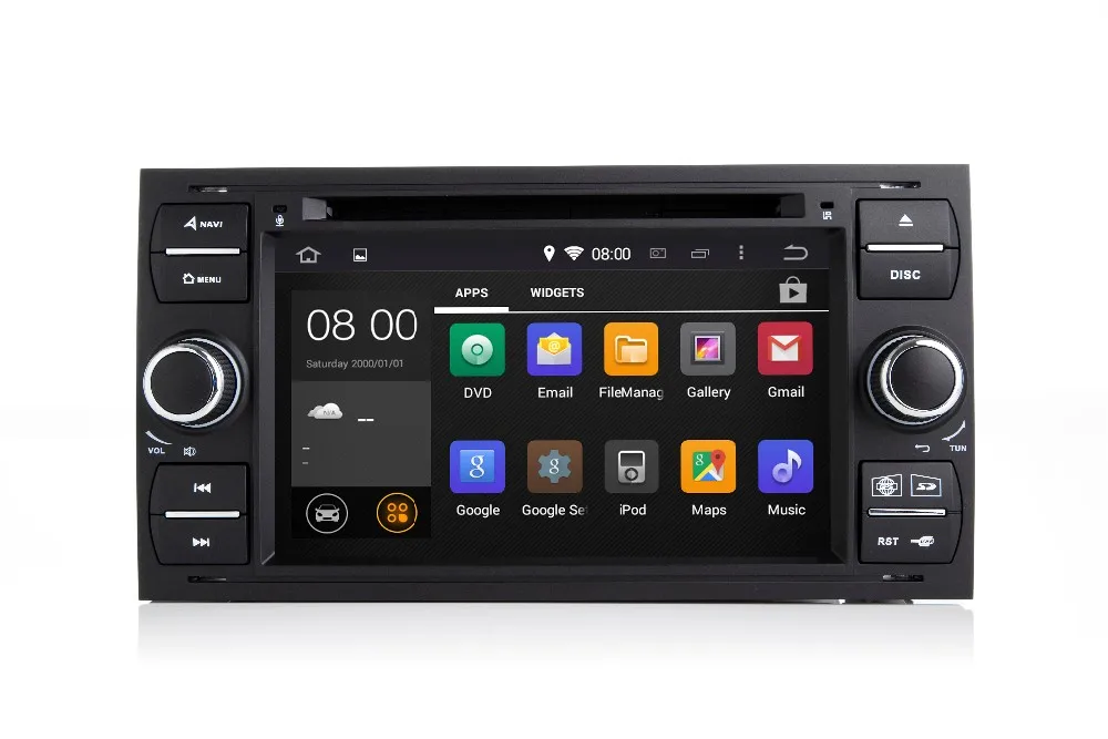 Top 7 inch 2din Android 7.1 Car DVD GPS Navi for Ford Focus Kuga Transit Wifi 4G GPS Bluetooth Canbus Radio Canbus Free GPS Map 1
