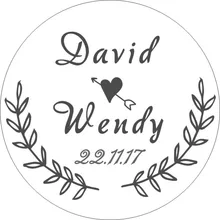 Personalized Round Stickers And Get Free Shipping On Personalized Wedding Sticker Labels Round Stickers Paper With Name Custom Engagement Label Decor