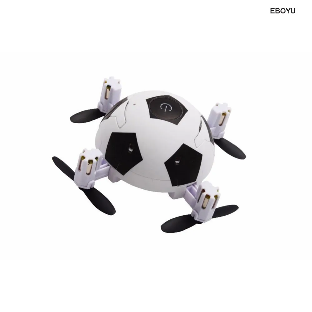 Квадрокоптер EBOYU BY 2 4 Ghz 4CH Mini Складной в форме футбола RC с удерживанием высоты один