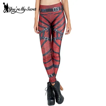 

[You're My Secret] Leggins Women Leggings Comic Bandage Bottoms Slim High Waist Spendex Winter Legging Femme Mujer Fitness Pants