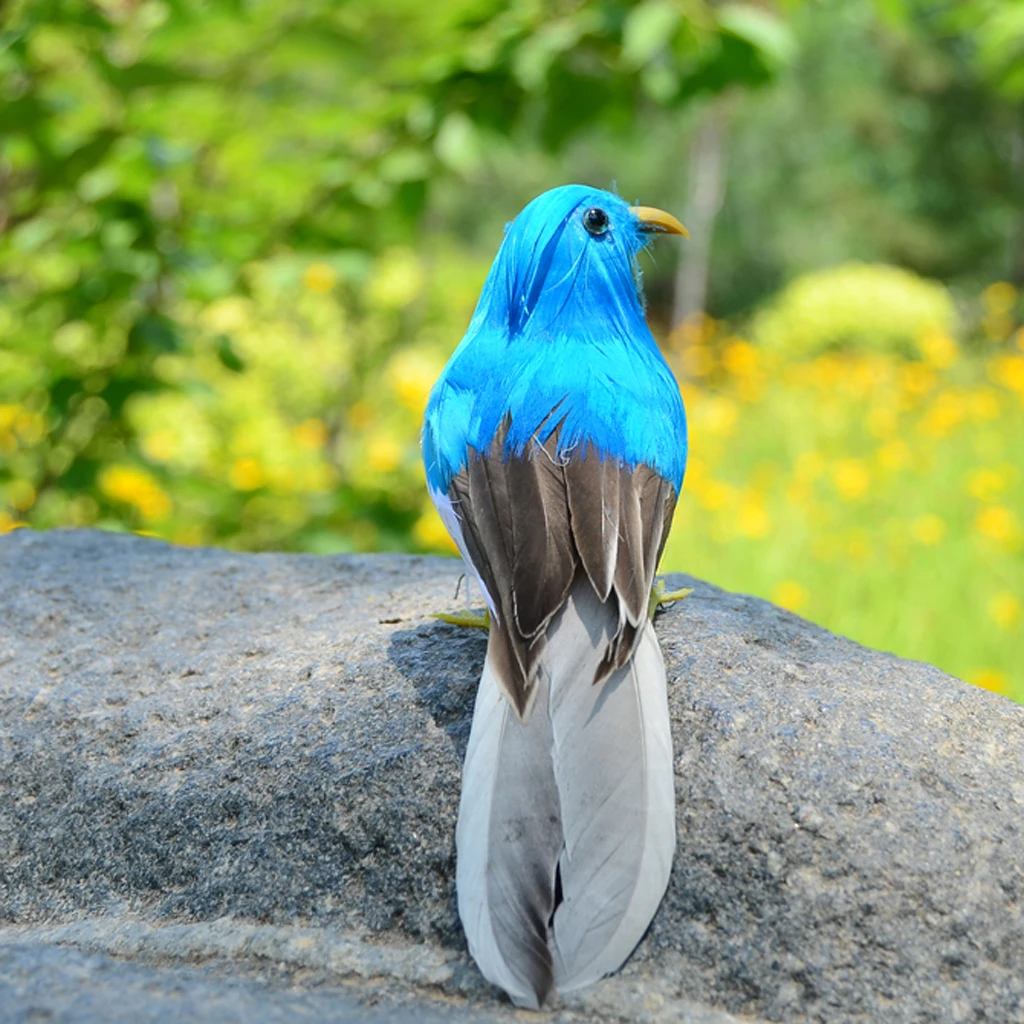 1 шт. мягкая пена пернатая Magpie Воробей птицы украшения висят на рождественской елке орнамент сад Балконный бонсай Декор - Цвет: g