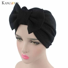 KANCOOLD шляпа для женщин лук Рак химиотерапия шляпа шапка бини шарф Тюрбан головной убор Высокое качество модная повседневная шляпа для женщин 2018NOV16