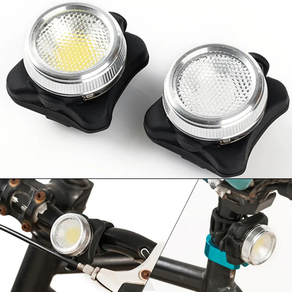 

Ultra-bright USB Rechargeable Cycling Bicycle Bike COB LED Head Front Rear Tail Clip Warning Light Lamp In Stock