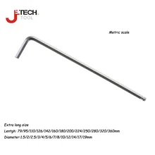 Jetech bola extra longa, bola extra longa 1.5mm 2mm 2.5mm 3mm 4mm 5mm 6mm 7mm chave hexagonal métrica, 8mm 10mm 12mm 14mm 17mm 19mm