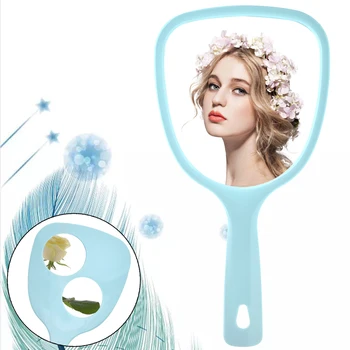 

Dolovemk Hand Mirror,Double Sided Makeup Mirror with Handle,Travel Personal Cosmetic Mirror,with 2X 3X Magnifying Mirrors