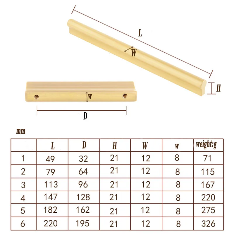 brass handle 60