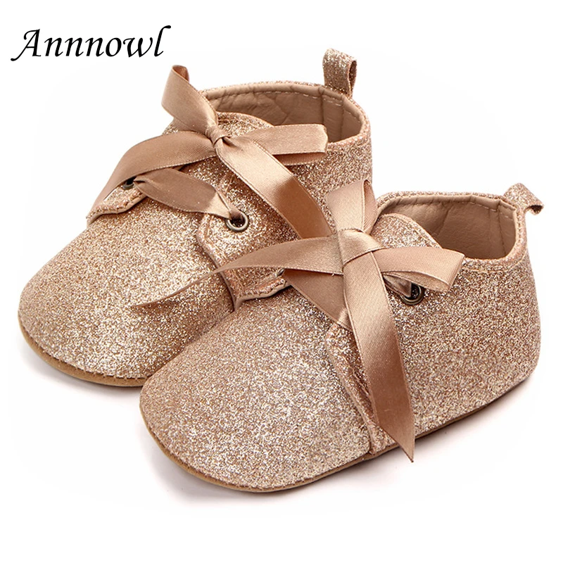 infant gold shoes