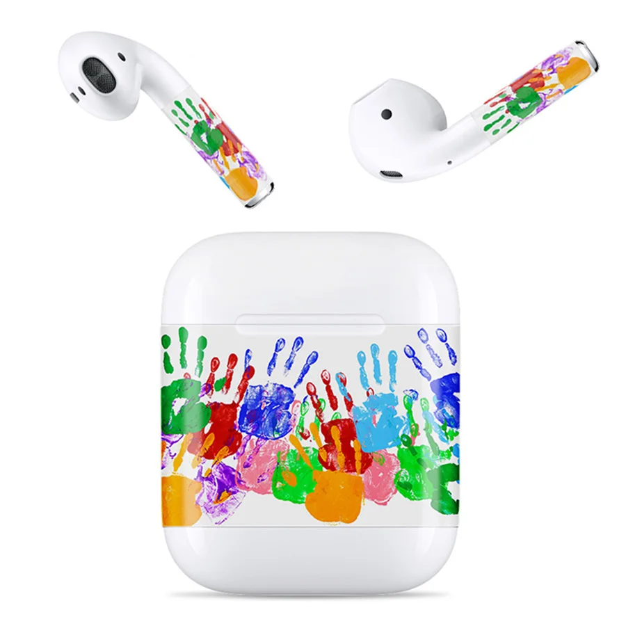 

1 Set Protector Skin Sticker for Apple Airpods Charging Box+Anti-lost Wrap Film for AirPods Wireless Earphone Accessorie Sticker