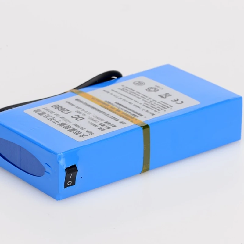 DC 12680 Высокая емкость 12V 6800mah супер перезаряжаемый переключатель литий ионный
