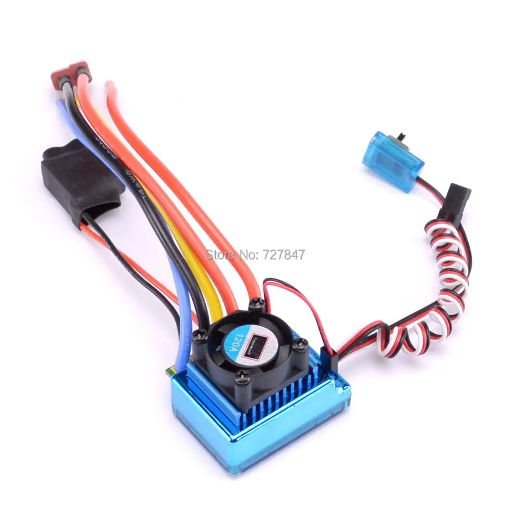 Сенсорный Бесщеточный Регулятор Скорости 120A ESC для 1/16 1/10 1/12 RC Car Crawler|brushless speed