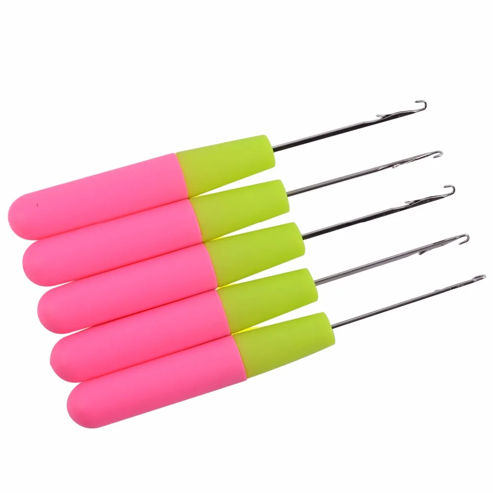 wholesale 50Pcs Crochet Hook For Braids Big Hole Crochet Braids Needle