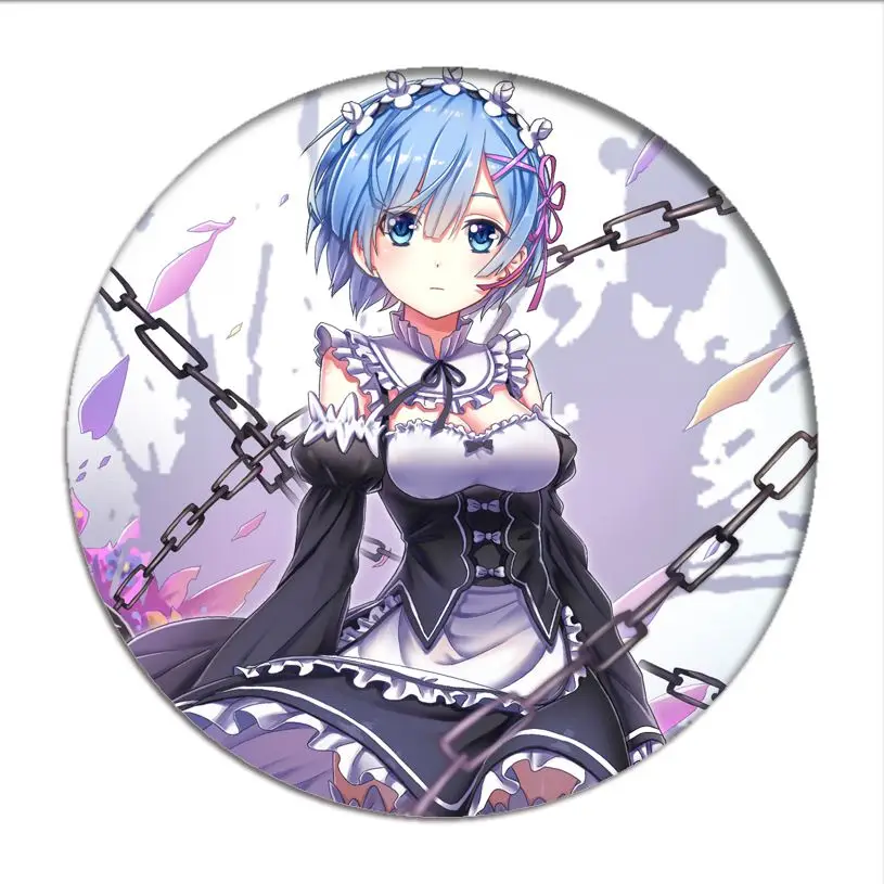 Re Zero kara Hajimeru Isekai Seikatsu Эмилия значок косплея Rem Ram брошь коллекция булавок Значки