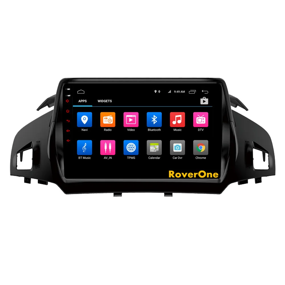 Top RoverOne Android 9.0 Octa Core Car Radio GPS For Ford Kuga Escape 2013 - 2017 Touchscreen Multimedia Player Stereo Head Unit 7