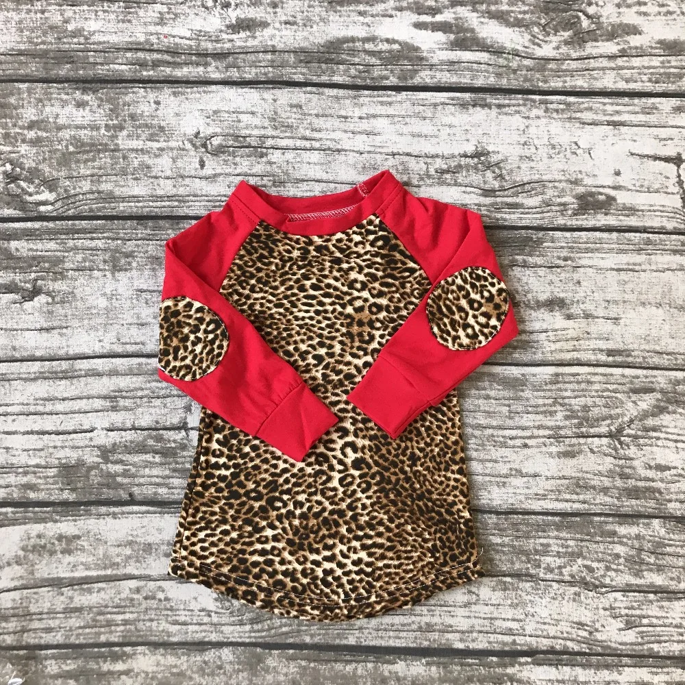 new arrival raglans baby girls boutique cute T shirt Spring kids wear