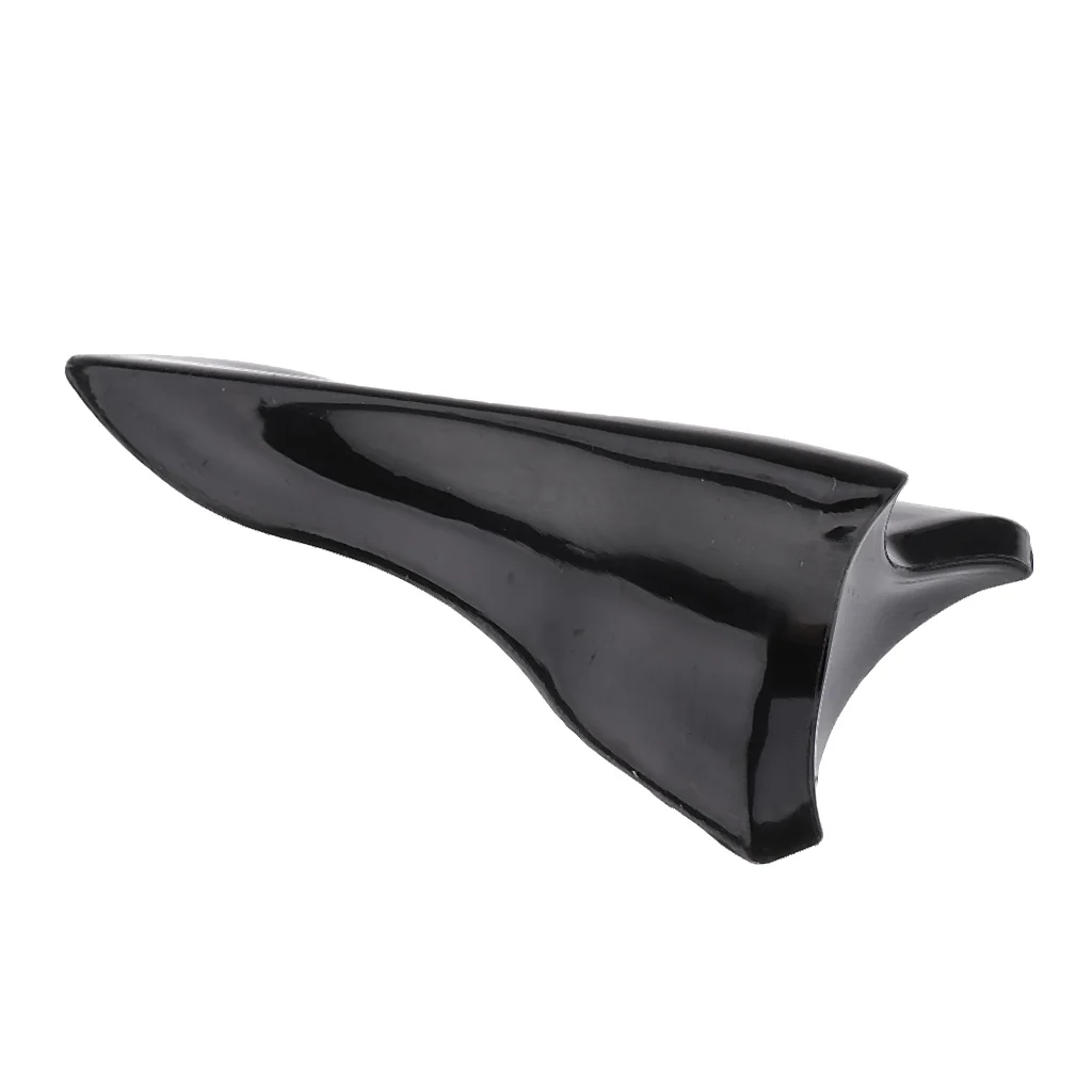 10 Pieces Universal Car ABS Roof Air Vortex Generator Shark Fin Decorative Diffuser Spoiler Black Gray