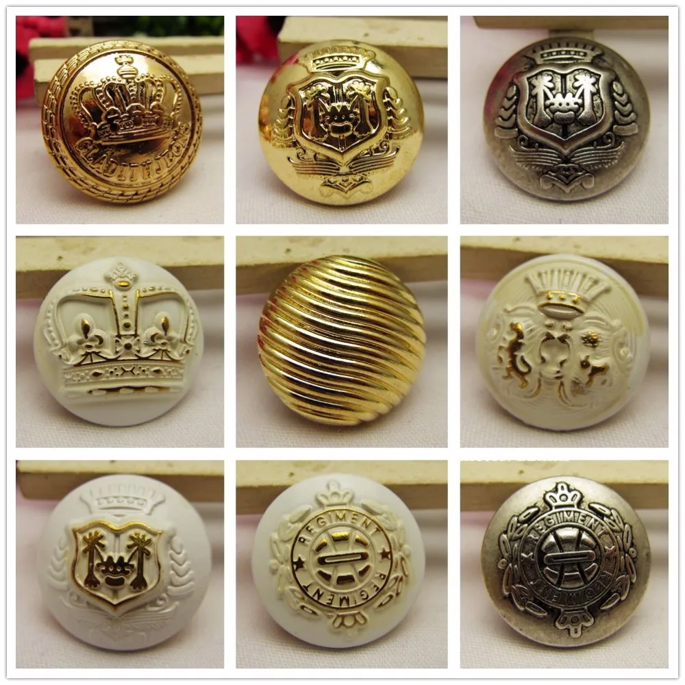 Buy N1711225 , 10pcs Metal buttons, clothing