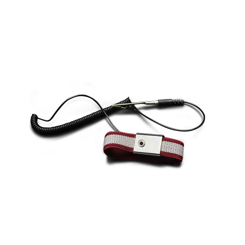 

PU Anti-Static Wrist Strap Band ESD Discharge AntiStatic Wrist Belt for electronics factory / maintenance / dust-free workshops