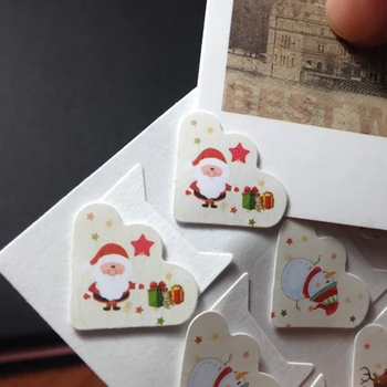 

120 pcs/lot 5 sheets DIY Christmas elk Snowman Paper Stickers for Photo Albums Excellent Handwork Frame Decoration Scrapbooking