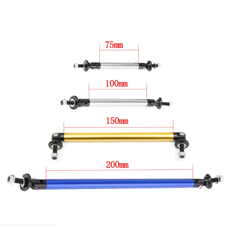 1 пара, 150 мм, 200 мм, универсальный передний бампер, для губ, сплиттер, штанга, стойка для крепления, для Honda, Toyota, Mazda, BMW, hyundai