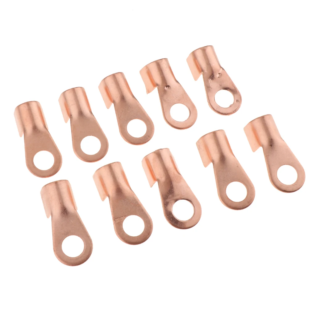 10pcs Open Barrel Copper Ring Lug Terminals OT 200A Wire Crimp Connectors Assortment Kit