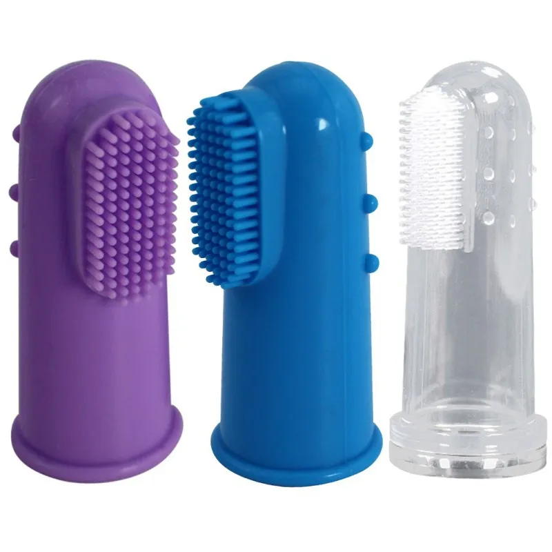 

Super Pet double-sided Finger Toothbrush Teddy Dog Brush Bad Breath Tartar Cat Teeth Tool Clean Pet Mouth Prevent Disease Pro