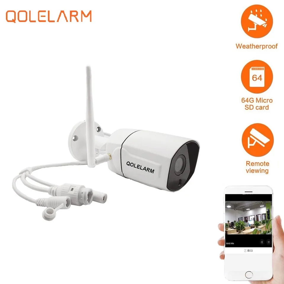 Россия Испания Бесплатная доставка YOOSEE приложение IP66 пуля WI FI ip камера открытый hd
