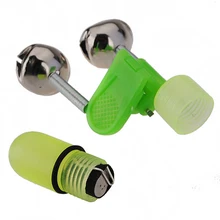 FAAJ 5x озеро морской наконечник удочки Bite Bell светодиодный световой измерительный зажим ночной сигнализации инструмент желто-зеленый